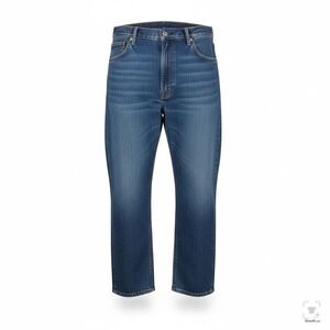 Levis 550 Jeans Mens 48x29 Blue Medium Wash Relaxed Tapered Denim Zip Fly